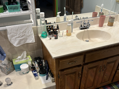 BEFORE: The master bath shower 