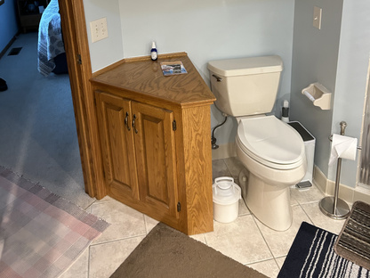 BEFORE: The master bath shower 