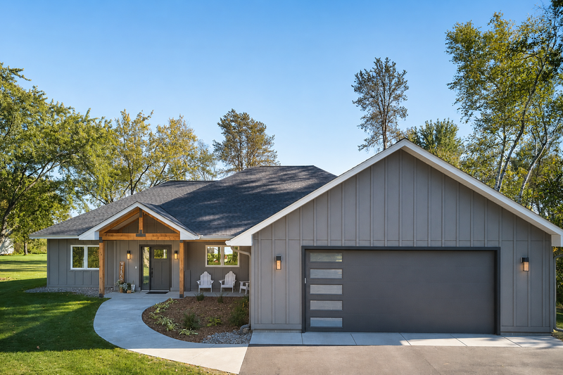 New Home construction by Murphy Bros. in Wyoming MN turns lake front property into a 