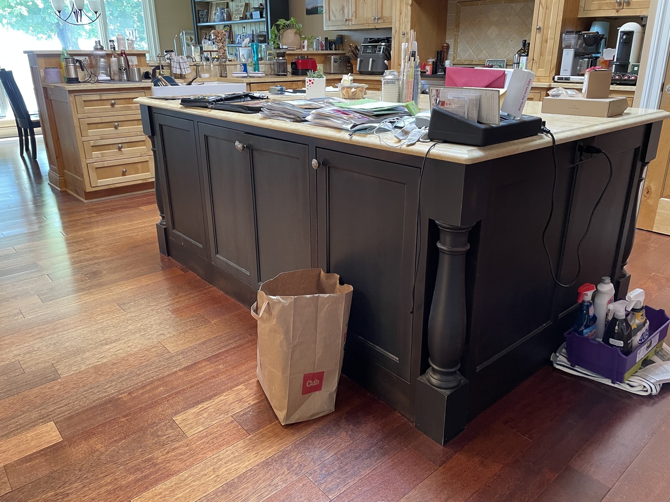 Kitchen island before