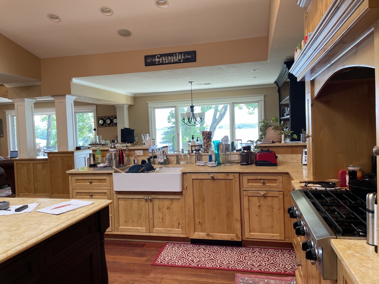 Kitchen sink and workstation before